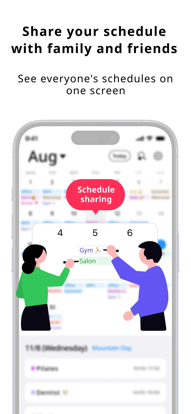 Sharing screen